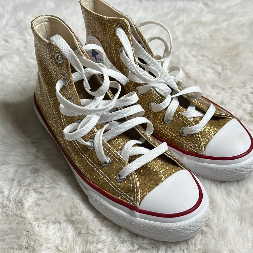 Sparkle Gold Converse Chuck Taylors
